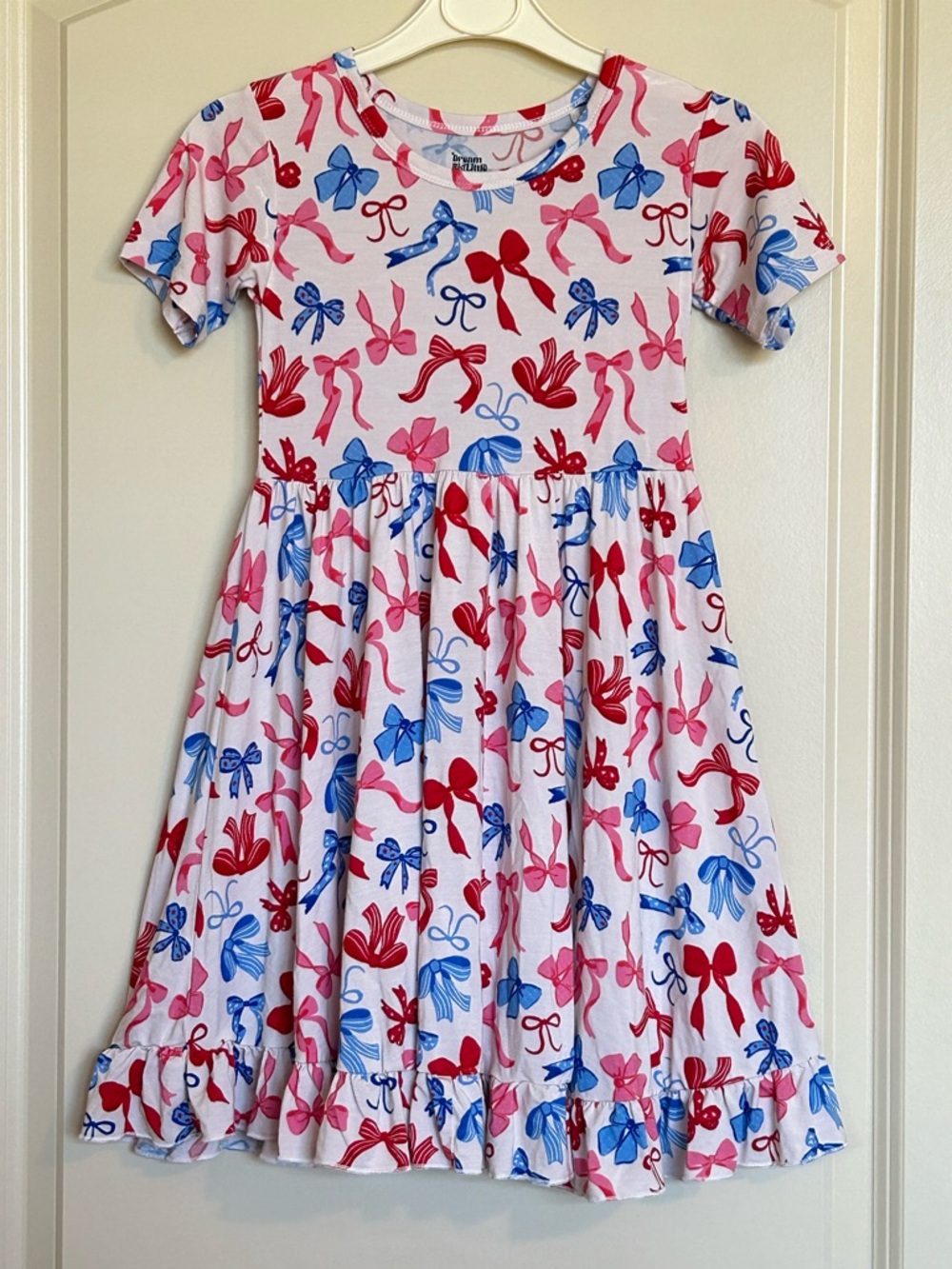 Sz5/6 Dream Big Little Co. Patriotic Bow Dress